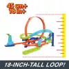 Hot Wheels Action Loop Cyclone Challenge Pista con coche de juguete a escala 1:64, fácil almacenamiento