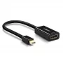 Ugreen 40360 Adaptador de cable de vídeo 0,25 m Mini DisplayPort HDMI Negro
