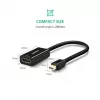 Ugreen 40360 Adaptador de cable de vídeo 0,25 m Mini DisplayPort HDMI Negro