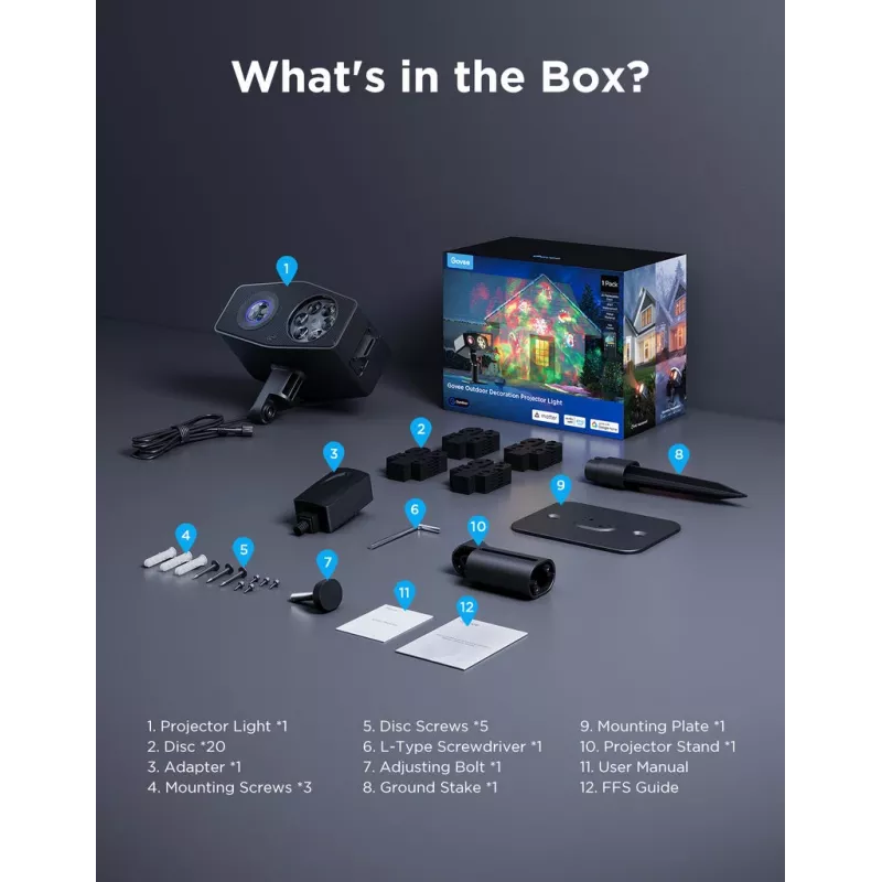 Govee H7071 Foco de iluminación inteligente Wi-Fi/Bluetooth