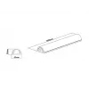 Multibrackets M Universal cubrecables blanco 50mm-W 1600-L, blanco, aluminio, 50 mm, 1 ud., 64 mm, 1620 mm