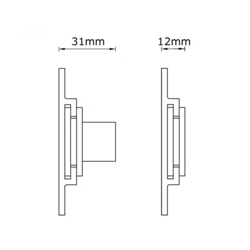 Multibrackets M Universal Wallmount Super Slim Small Plata, 66 cm (26