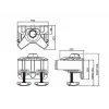 Multibrackets M Desktopmount Single / Dual / Triple Stand Pinza de mesa