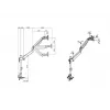 Multibrackets M VESA Gas Lift Arm Single Pole, Pinza, 10 kg, 38,1 cm (15