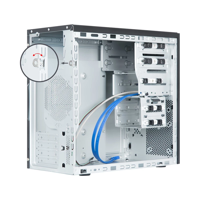 Chieftec BD-25B-OP Caja de ordenador Negro