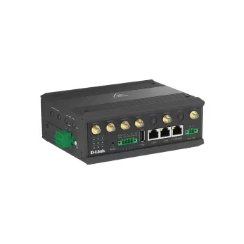 D-Link 5G IIoT Gateway, Pasarela móvil, Negro, Gigabit Ethernet, 10,100,1000 Mbit/s, 802.11a, 802.11b, 802.11g, Wi-Fi 4 (802.11n), Wi-Fi 5 (802.11ac), 300,866 Mbit/s