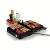 Ariete 1934 MetalGrill 3in1, Parrilla eléctrica para parrilla mixta, 2000 W, 3 modos de cocción, placas antiadherentes, Plata/Negro
