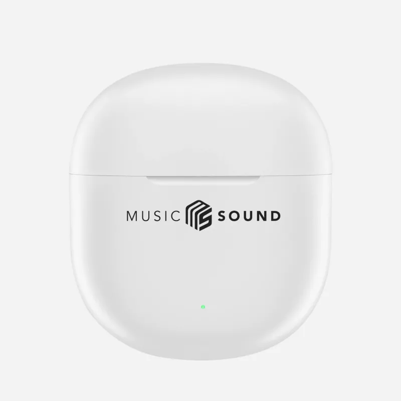 Music Sound Breeze Auriculares Bluetooth in-ear con diseño de cápsula y funda de color