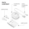 Music Sound Breeze Auriculares Bluetooth in-ear con diseño de cápsula y funda de color