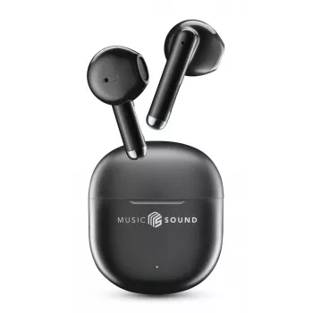 Music Sound Breeze Auriculares Bluetooth de cápsula con estuche de color