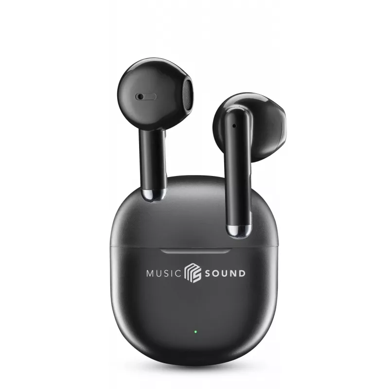Music Sound Breeze Auriculares Bluetooth de cápsula con estuche de color