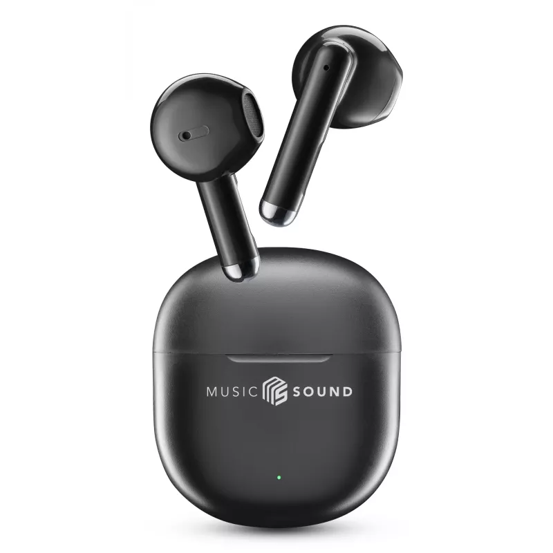 Music Sound Breeze Auriculares Bluetooth de cápsula con estuche de color