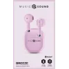Music Sound Breeze Auriculares Bluetooth de cápsula con estuche de color