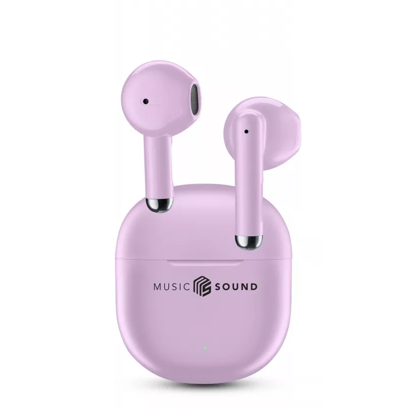 Music Sound Breeze Auriculares Bluetooth de cápsula con estuche de color