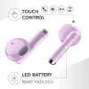 Music Sound Breeze Auriculares Bluetooth de cápsula con estuche de color
