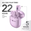 Music Sound Breeze Auriculares Bluetooth de cápsula con estuche de color