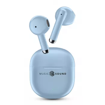 Music Sound Breeze Auriculares in-ear estilo cápsula con funda de color