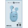 Music Sound Breeze Auriculares in-ear estilo cápsula con funda de color
