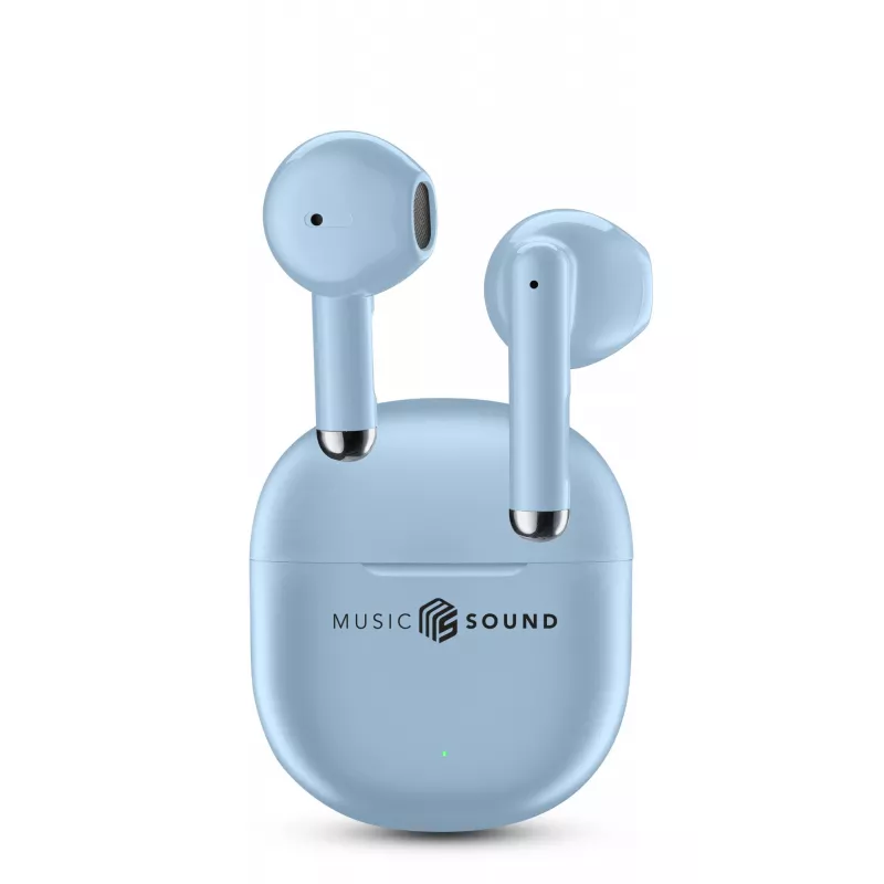 Music Sound Breeze Auriculares in-ear estilo cápsula con funda de color
