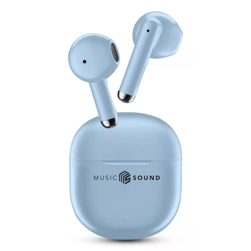 Music Sound Breeze Auriculares in-ear estilo cápsula con funda de color