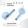 Music Sound Breeze Auriculares in-ear estilo cápsula con funda de color