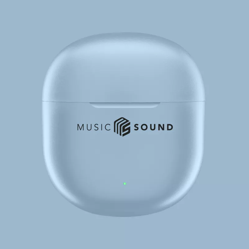 Music Sound Breeze Auriculares in-ear estilo cápsula con funda de color