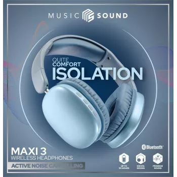 Music Sound MAXI3 MAXI3 Auriculares inalámbricos over-ear con cancelación activa de ruido