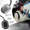 Music Sound MAXI3 MAXI3 Auriculares inalámbricos over-ear con cancelación activa de ruido: experiencia auditiva inmersiva y sin distracciones, hasta 35 horas de autonomía. Diseño moderno, comodidad, estilo y un sonido potente y revolucionario.