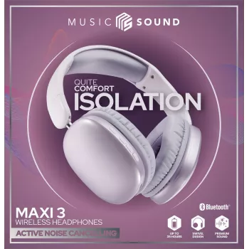 Music Sound MAXI3 MAXI3 Auriculares inalámbricos over-ear con cancelación activa de ruido