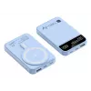 Techly I-CHARGE-10LCDBL Batería externa Polímero de litio (LiPo) 10000 mAh Carga inalámbrica Azul