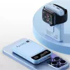 Techly I-CHARGE-10LCDBL Batería externa Polímero de litio (LiPo) 10000 mAh Carga inalámbrica Azul