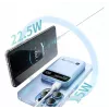 Techly I-CHARGE-10LCDBL Batería externa Polímero de litio (LiPo) 10000 mAh Carga inalámbrica Azul