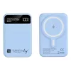 Techly I-CHARGE-10LCDBL Batería externa Polímero de litio (LiPo) 10000 mAh Carga inalámbrica Azul