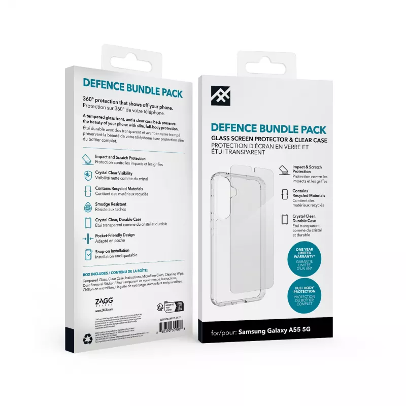 IFROGZ Defence Glass (Pack) Funda para móvil 16,8 cm (6,6 inch) Carcasa Transparente