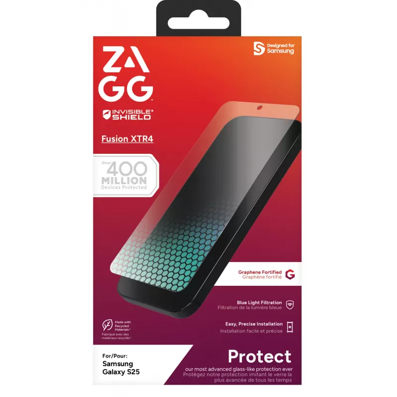 InvisibleShield Fusion XTR4 Samsung Galaxy S25 Pantalla