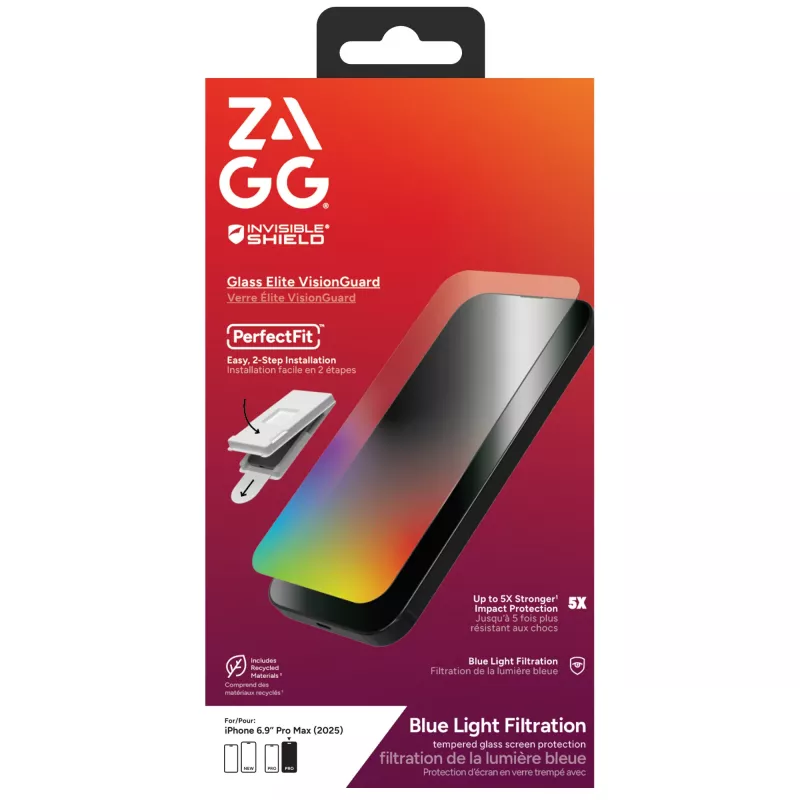 InvisibleShield Glass Elite VG Protector de pantalla para Apple iPhone 17 Pro Max