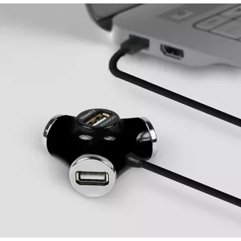 Axagon HUE-X3B Hub de interfaces USB 2.0 480 Mbit/s Negro