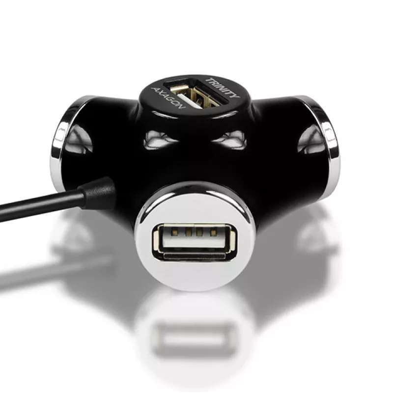Axagon HUE-X3B Hub de interfaces USB 2.0 480 Mbit/s Negro