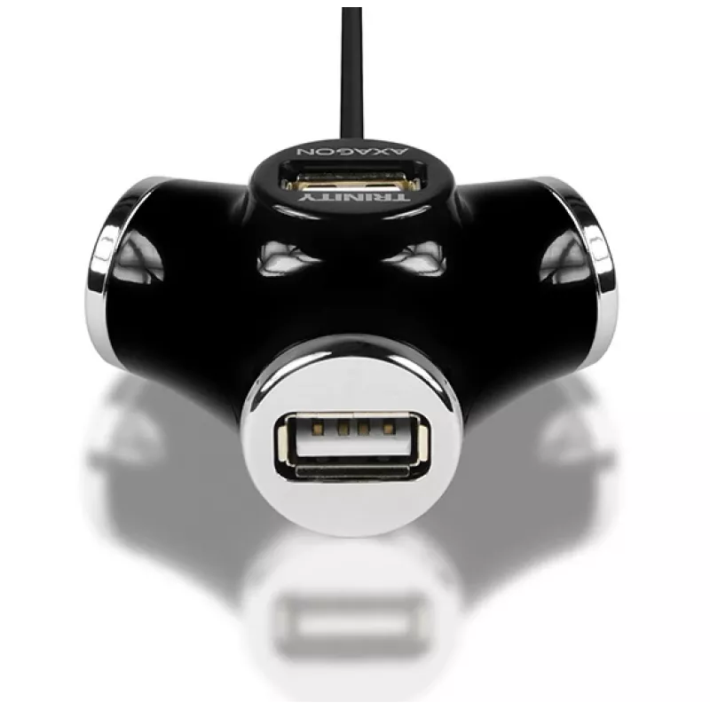 Axagon HUE-X3B Hub de interfaces USB 2.0 480 Mbit/s Negro