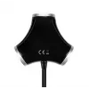 Axagon HUE-X3B Hub de interfaces USB 2.0 480 Mbit/s Negro