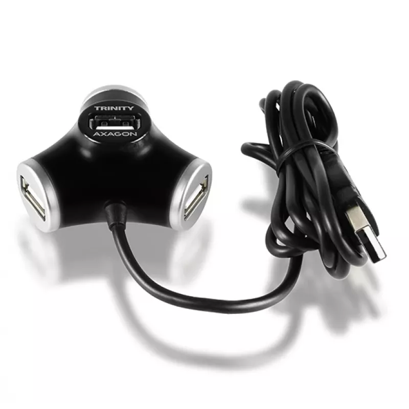 Axagon HUE-X3B Hub de interfaces USB 2.0 480 Mbit/s Negro
