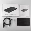 AXAGON EE25-XA - Carcasa para HDD / SSD - 2,5 pulgadas - SATA - Serial ATA II - Serial ATA III - 0,48 Gbit/s - Conectividad USB - Negro