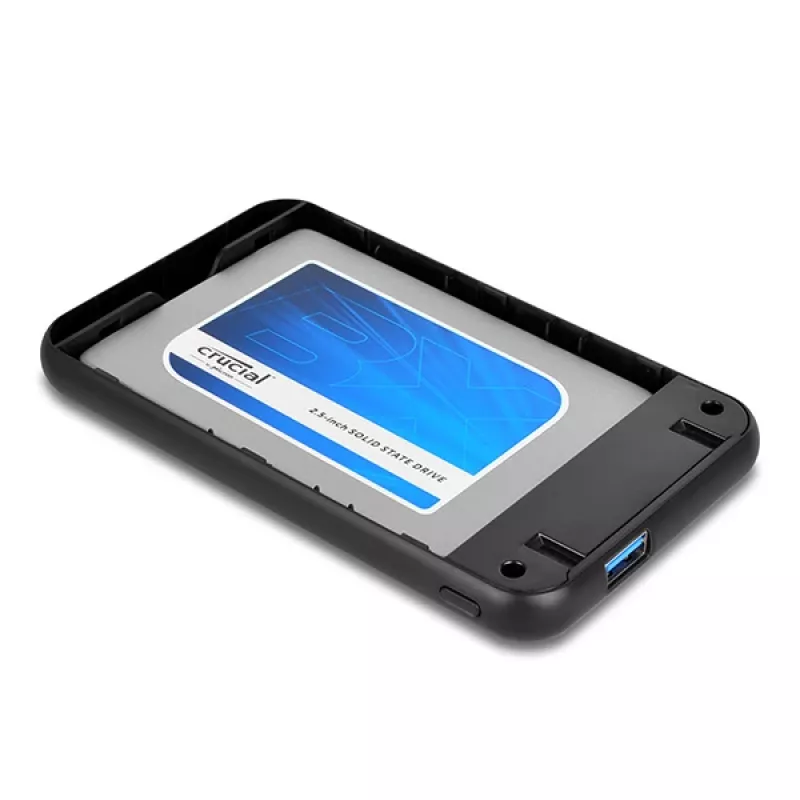 AXAGON EE25-S6B - Carcasa para HDD / SSD - 2,5 pulgadas - SATA - Serial ATA II - Serial ATA III - 5 Gbit/s - Conectividad USB - Negro
