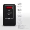 Axagon ACU-PQ22 Cargador para dispositivos móviles Teléfono móvil, batería externa, smartphone, smartwatch, tablet, universal Negro Carga rápida AC Interior