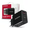 Axagon ACU-PQ22 Cargador para dispositivos móviles Teléfono móvil, batería externa, smartphone, smartwatch, tablet, universal Negro Carga rápida AC Interior