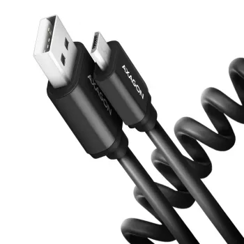 Axagon BUMM-AM10TB Cable USB USB 2.0 0,6 m Micro-USB B USB A 0,48 Gbit/s Negro