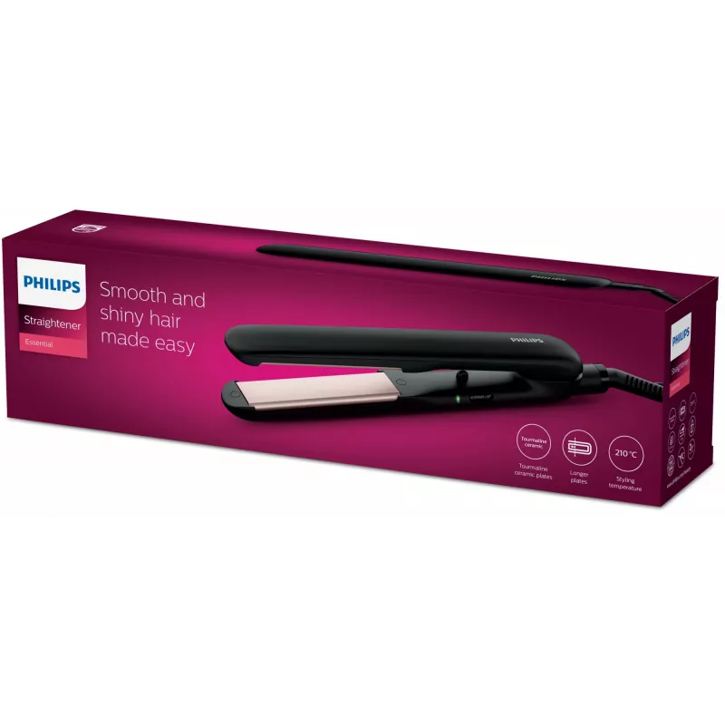 Philips Essential HP8321/00 Plancha de pelo, negra