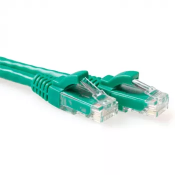 ACT Verde Cable de red U/UTP CAT6A de 10 metros sin pestaña con conectores RJ45