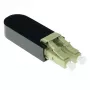 ACT Adaptador loopback de fibra óptica LC multimodo 850 nm, LC, negro, RoHS, -40 - 75 °C, 40 x 12,4 x 8,6 mm, 40 mm