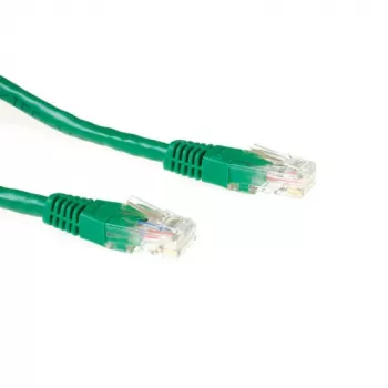 ACT Cable de conexión U/UTP CAT6A verde de 2 m con conectores RJ45